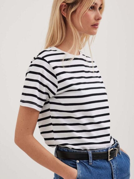 Wholesale Casual Chic Stripe T-Shirt