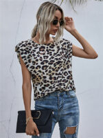 Wholesale Casual Leopard T-shirt