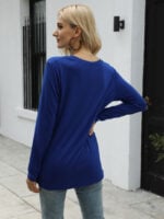 Wholesale Casual Pocket Long Sleeve T-Shirt