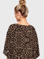 Wholesale Casual V-neck Leopard T-Shirt