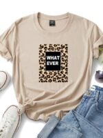 Wholesale Chic Casual Leopard T-Shirt