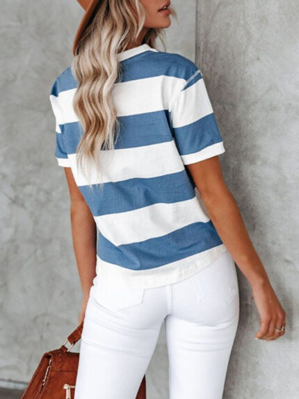 Wholesale Chic Stripe T-Shirt