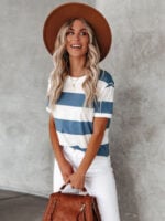 Wholesale Chic Stripe T-Shirt