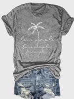 Wholesale Coconut Tree Graphic T-Shirt