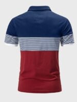 Wholesale Colorblock Stripe Short Sleeve T-Shirt