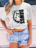 Wholesale DAWGS Print Short Sleeve T-Shirt