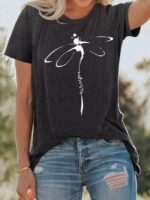 Wholesale Dragonfly Casual Graphic T-Shirt