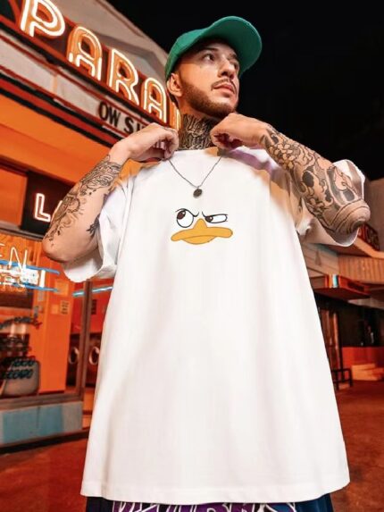 Wholesale Duck Graphic Men's Short Sleeve T-Shirt