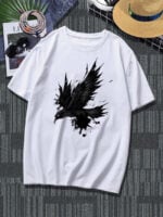 Wholesale Eagle Print Casual Men's T-Shirt