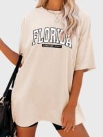 Wholesale FLORIDA Letter Print T-Shirt