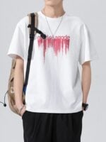 Wholesale Fashion Letter Print Men's T-Shirt