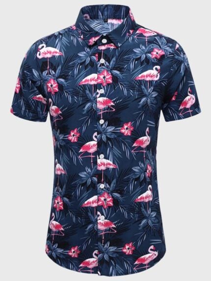 Wholesale Flamingo Casual Men's T-Shirt