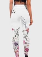 Wholesale Floral Print High Waist Yoga Pants