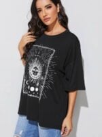 Wholesale Gothic Sun Graphic T-Shirt