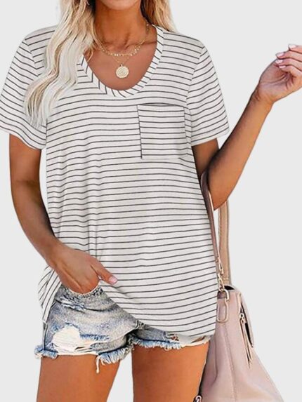 Wholesale Horizontal Stripes T-Shirt