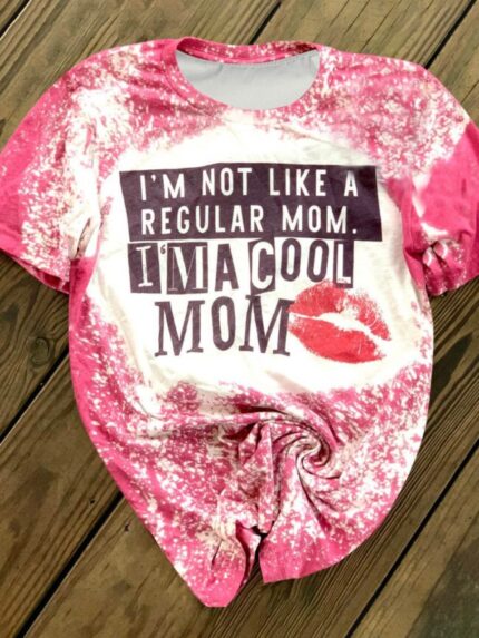 Wholesale I'M A COOL MOM Letter T-Shirt