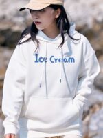 Wholesale ICE CREAM Print Casual Hoodie