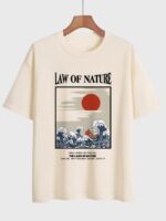 Wholesale LAW OF NATURE Print Short Sleeve T-Shirt