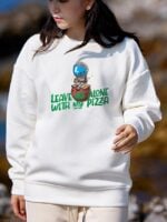 Wholesale LEAVE ME ALONE Print Casual Sweatshirt