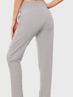 Wholesale Light Gray Elastic Waist Pencil Pants