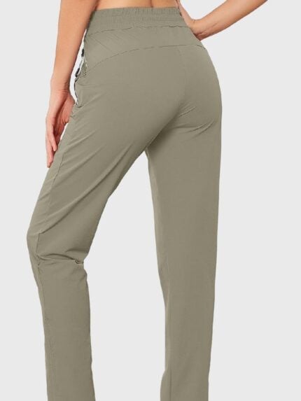 Wholesale Light Green Elastic Waist Pencil Pant