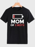 Wholesale MOM OF 2 BOYS Letter Casual Graphic T-Shirt