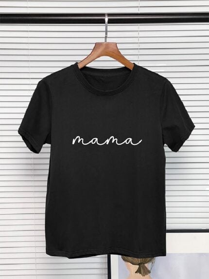 Wholesale Mama Letter Graphic Casual T-Shirt