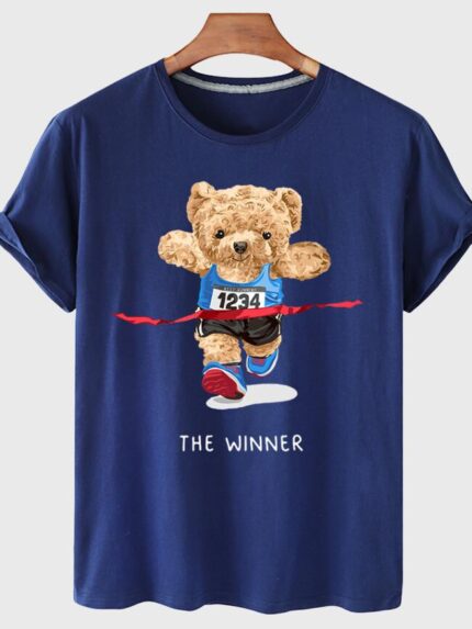 Wholesale Marathon Bear Graphic T-Shirt