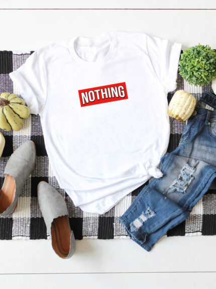 Wholesale NOTHING Letter T-Shirt