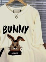 Wholesale Oversized BUNNY Rabbits Animal Print T-Shirt