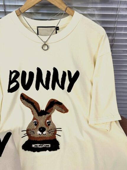 Wholesale Oversized BUNNY Rabbits Animal Print T-Shirt