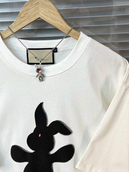 Wholesale Oversized Rabbit Animal Print T-shirt