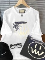 Wholesale Oversized Smile Print T-shirt