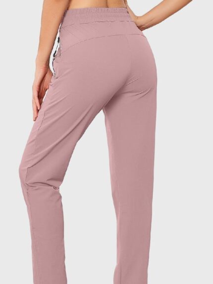 Wholesale Pink Elastic Waist Pencil Pants