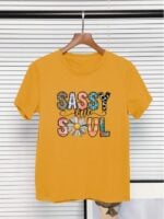 Wholesale SASSY SOUL Print Short Sleeve T-Shirt