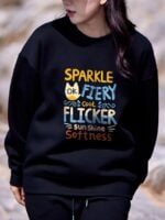 Wholesale SPARKLE Print Casual Sweatshirt