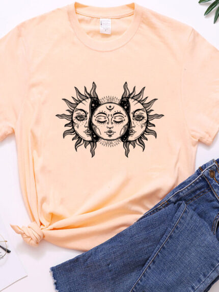 Wholesale Solar Art Graphic T-Shirt