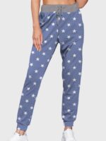 Wholesale Star Print Elastic Waist Lounge Pants