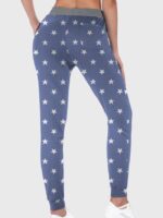 Wholesale Star Print Elastic Waist Lounge Pants