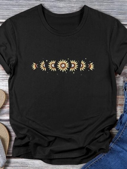 Wholesale Sunflowers Floral T-Shirt