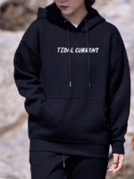 Wholesale TIDAL CURRENT Print Fleece Hoodie