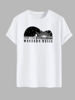 Wholesale WESTERN MUSIC Casual Men's T-Shirt