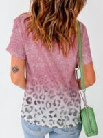 Wholesale Women's Leopard Casual Print T-shirt