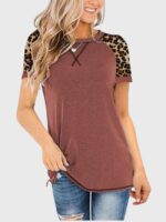 Wholesale Women's Leopard Print T-shirt