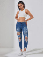 Wholesale Casual Ripped Skinny Jeans