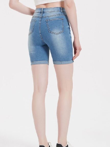 Wholesale Casual Skinny Denim Shorts