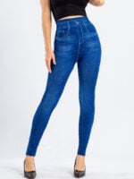 Wholesale Fashion Stretch Denim-faux Leggings