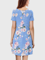 Wholesale Floral Casual Short Sleeve Dress