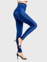 Wholesale Printed Denim-faux Leggings