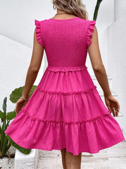 Wholesale Sexy V Neck Pleated Dress